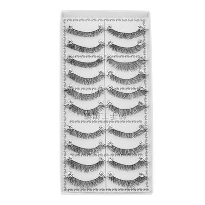 

10PairsSet Cosmetic Handmade Long False Eyelashes Natural Fake Eyelashes