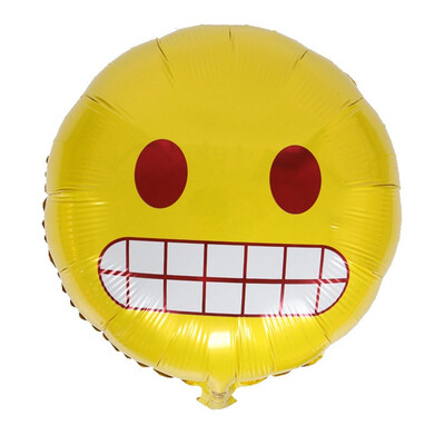 

FUNNYBUNNY 18" Foil Reusable Emoji Funny Faces Happy Birthday Party Balloons Party Supplies