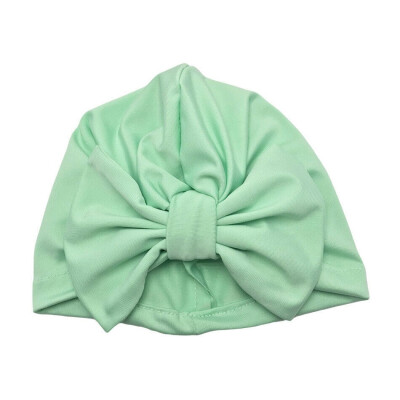 

Headwrap Solid Color Kids Baby Turban Ball Knot Newborn Beanie Hat Winter Cap