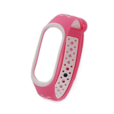 

Replacement Wrist Strap for Xiao-Mi Band 34 Universal Silicone Duotone Wrist Straps BlueWhite