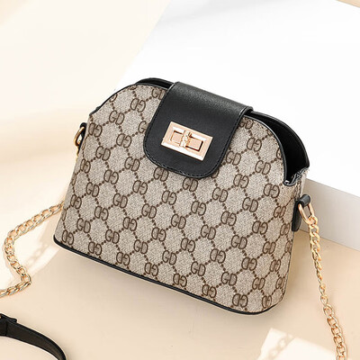 

Shangxin ladys bag inclined to spring printed one-shoulder bag Korean version leisure shell bag with all kinds of fashion bags