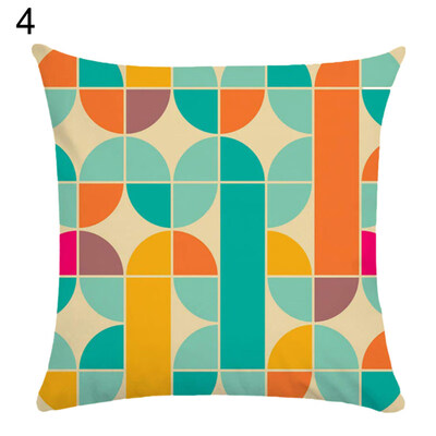 

18x18inch Be Happy Flower Printing Pillow Case Cushion Cover Home Decoration