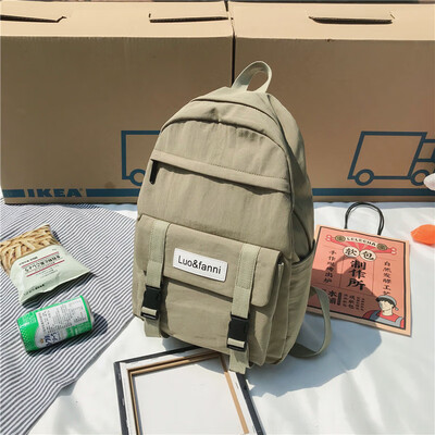 

Ancient bf wind ins bag female Korean version of high school students large-capacity campus simple backpack backpack backpack back