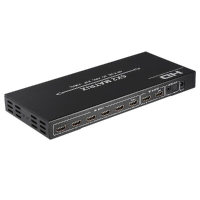 

HDM-962U HD Matrix 6 2 Switch Adapter 6 Inputs 2 Outputs Support UHD 4K 3D PIP for XBOX WII STB HD Player Smart Phone to HD Moni