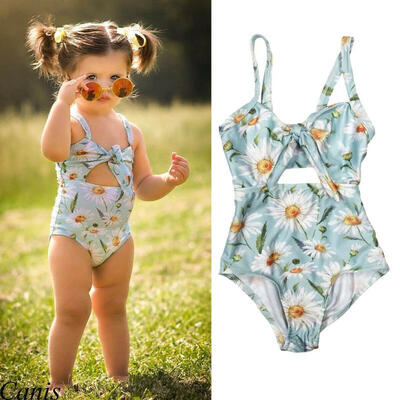 

Newborn Kids Baby Girls Cute Floral One Piece Swimsuit Bathing Suit Summer Swimwear 1-6T