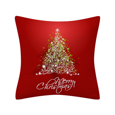 

Tailored Christmas Pillow Case Glitter Polyester Sofa Throw Cushion Cover Home Decor