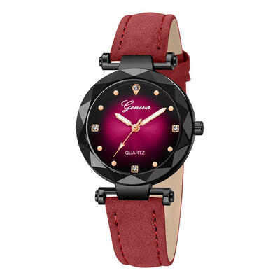 

Hot Selling Women Watch Geneva Brand Irregular Dial Ladies Quartz Wristwatch Exquisite Leather Strap Clock Zegarki Damskie50