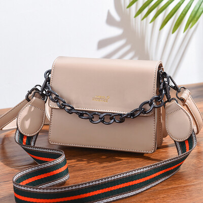 

Womens new fashionable Korean version of the single shoulder diagonal bag with INS ladiesbag chain