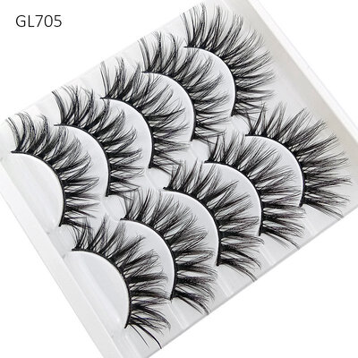 

5 pairs natural false eyelashes fake lashes long makeup 3d mink lashes eyelash extension mink eyelashes for eyes beauty