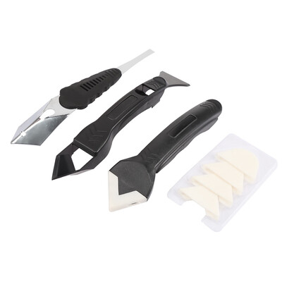 

3 in 1 Joint Sealant Silicone Grout Caulk Tool Set Remover Scraper Applicator
