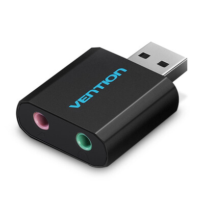 

Vention External sound card USB 20 Mic speaker audio Microphone converter sound card adapter for Laptop computer surface