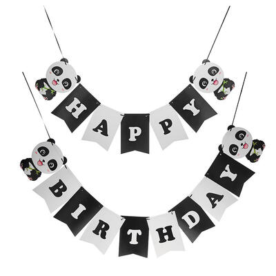 

Baby One Year Old Happy Birthday Paper Banner Shower Party Bunting Flags