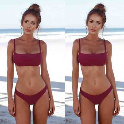 

Fashion Bra Bikini Set Swimsuit Women Bandage Push-up Triangle Swimwear Bathing