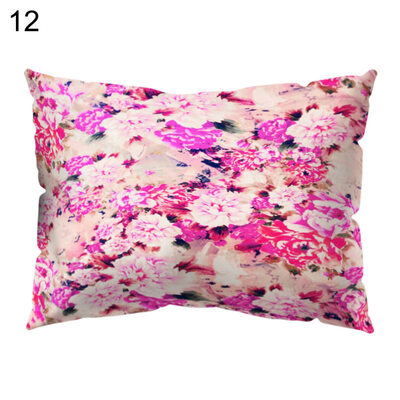 

Multicolor Peony Flower Pillow Case Cushion Cover Sofa Bed Car Cafe Decoration