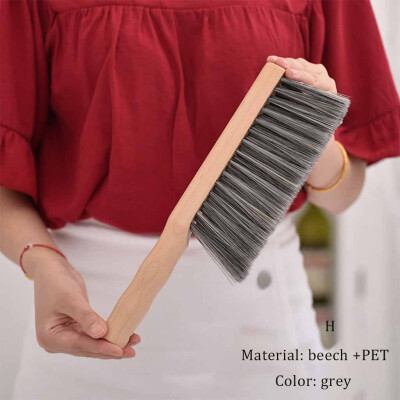 

Gobestart Wood Soft Hair Bed Brush Dusting Brush Without Lint Long Handle Cleaning Brush