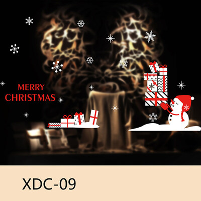 

Christmas Snowman Snowflake Window Sticker Static Home Kids Room Decoration