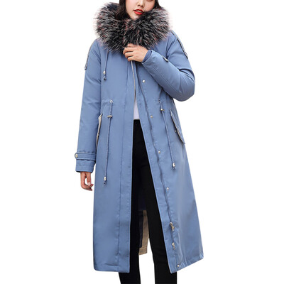 

Toponeto Women Solid Casual Thicker Winter Warm Loose Jacket Long Overcoat
