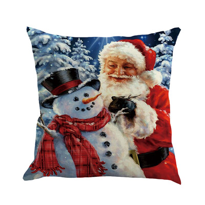 

Siaonvr Christmas Pillow Cover Pillowcases Decorative Sofa Cushion Cover 45x45cm