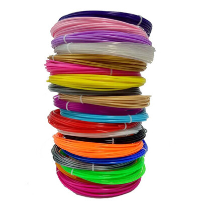 

3D Pen Filament Refill PLA 175mm 20 Color Pack 10 Meter Each One