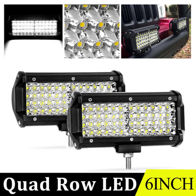 

2x 7INCH 288W LED Work Light Bar Offroad Driving Lamp 4WD ATV Spot SUV MPV 6"