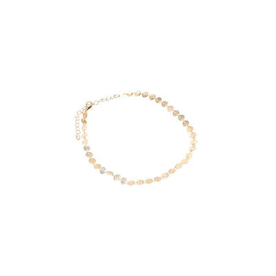 

New Fashion Copper Sequins Charm Choker Necklace Women Simple Style Chain Collar Gothic Punk Jewelry Bijoux Femme Nice Gift