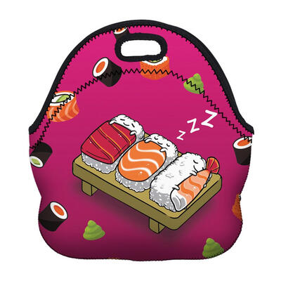 

Portable Waterproof 3D Printed Lunch Bag Thermal Insulated Lunch Box Tote