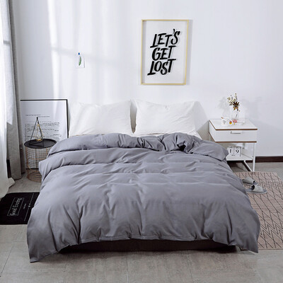 

Gobestart Bedding 3 Piece Bed Sheet Set Solid Color Comforter Set Made Of Polyester
