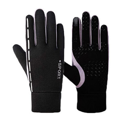

1 Pair Gloves Outdoor Sports Warm Menwomen Winter Riding Full Finger Fabrics