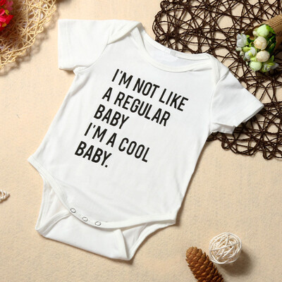 

Newborn Infant Toddler Baby Boy Girl Letter Romper Jumpsuit Outfits Clothes