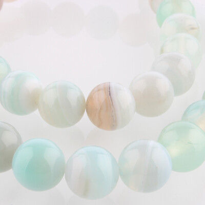 

Natural Gemstone Agate Round Bead Strands Dyed SkyBlue 8mm Hole 1mm about 49pcsstrand 1496