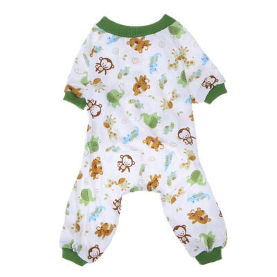 

Printing Pet Dog Pajamas Cotton Knitting Puppy Jumpsuit Sleeping Clothes