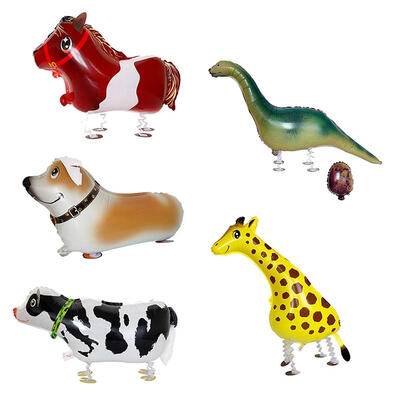 

5pcs Aluminium Foil Balloon Walking Animal Birthday Party Decor for Kids
