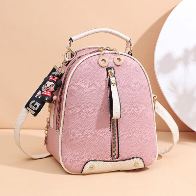 

Double shoulder bag female fashion oblique satchel woman single shoulder bag handbag Korean version 100 lap mini small backpack ti