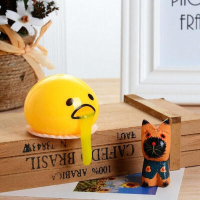 

Funny Gudetama Vomiting Egg Tricky Toy Yolk Halloween Back Shocker Joke Gifts