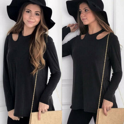 

Women Loose Long Sleeve Shirt Tops Fashion Casual Ladies Slim Blouse T-shirt Top