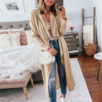 

Womens Fall Winter Loose Tunic Duster Jacket Coat Outerwear Cardigan Suit Blazer