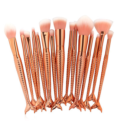 

〖Follure〗15PCS Make Up Foundation Eyebrow Eyeliner Blush Cosmetic Concealer Brushes