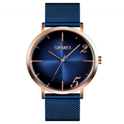

SKMEI 9200 Quartz Wristwatch Waterproof Simple Fashionable Curved Mirror Watch