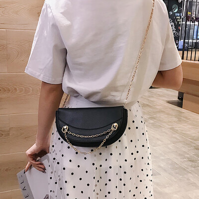 

Tailored Womens Crossbody Personality Simple Chain Girl Shoulder Fashion Messenger Bag