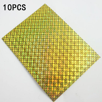 

Holographic Film Tape 10pcs Set 10cm7cm 3 Colors Hologram Paper For Lures Flies