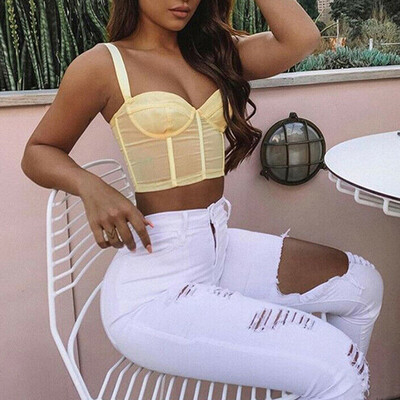

SEXY Womens Tops Bralette Bra Bustier Crop Tops Cami Tank Vest Blouse