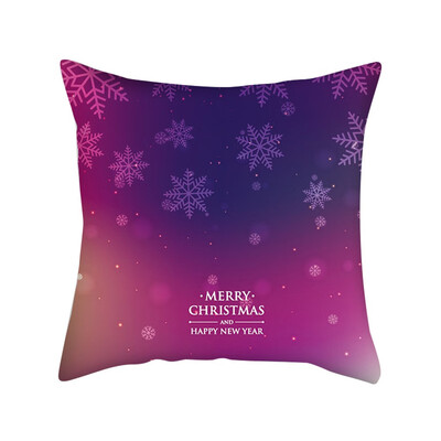 

Tailored New Christmas Pink Snowflake Digital Printing Cushion Pillow Home Pillowcase