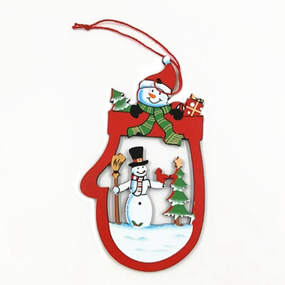 

2020 New Year Natural Wood Craft Christmas Tree Ornament Wooden Pendant Xmas Gift