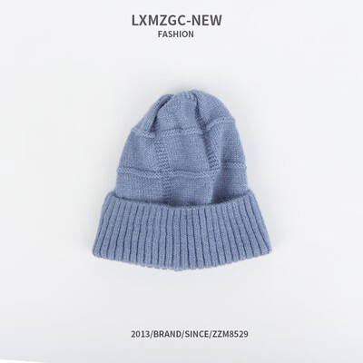

2019 Korean new hat autumn&winter warm&thickened womens wool hat solid color all-round square curling knitted hat