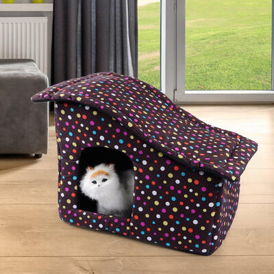 

Greensen Polyester&Sponge Coffee Detachable Portable Breathable Cat Dog House Nest Pet Supplies