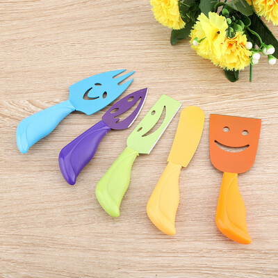 

Greensen 5PCSSet Stainless Steel Cheese Knives Pizza Cake Desserts Cutter Knife Bakery Slicing Tool