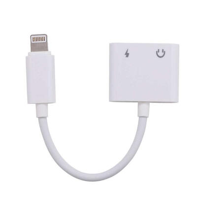 

IPH-014 2-in-1 Lightning To 35mm Aux Audio Earphone And Lightning Jack Adapter Converter For IPhone