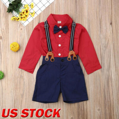 

Baby clothes wedding party kids boys suit topspantsTie Toddler outfits set