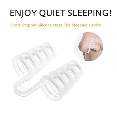

Mini Anti-Snoring Tool Soft Silicone Nose Vents Clip Apnea Aid Sleep Device