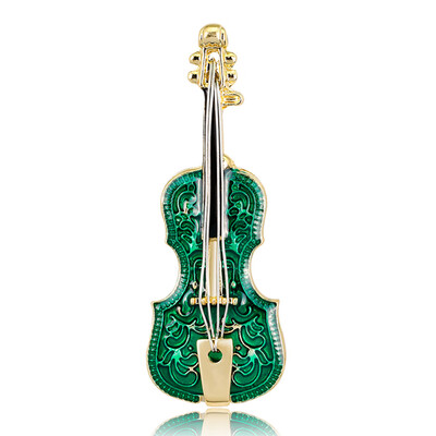 

Violin Shape Brooch Vintage Jewelry Enamel Lapel Collar Pins Badge Women Girl